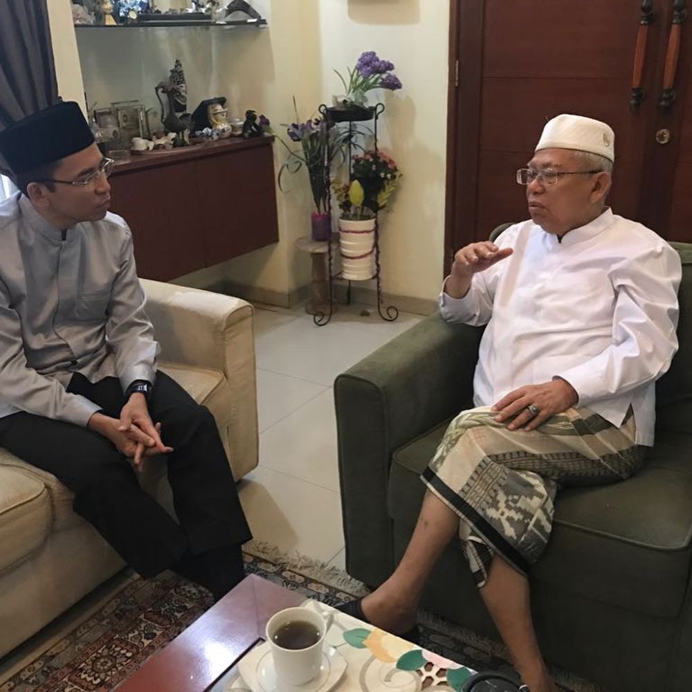 Unggah foto bertamu ke Ma'ruf Amin, ini yang dikatakan TGB