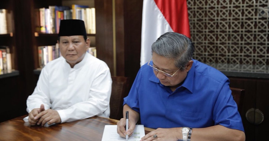 Gagal usung AHY, ini detik-detik SBY tanda tangan dukung Prabowo-Sandi