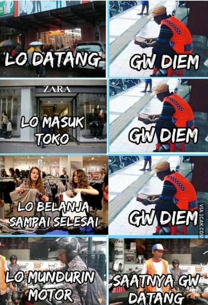 10 Meme 'aktivitas lo vs gue' ini kocaknya nampol abis