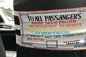 Keren, sopir taksi ini wajibkan penumpangnya pakai bahasa Inggris