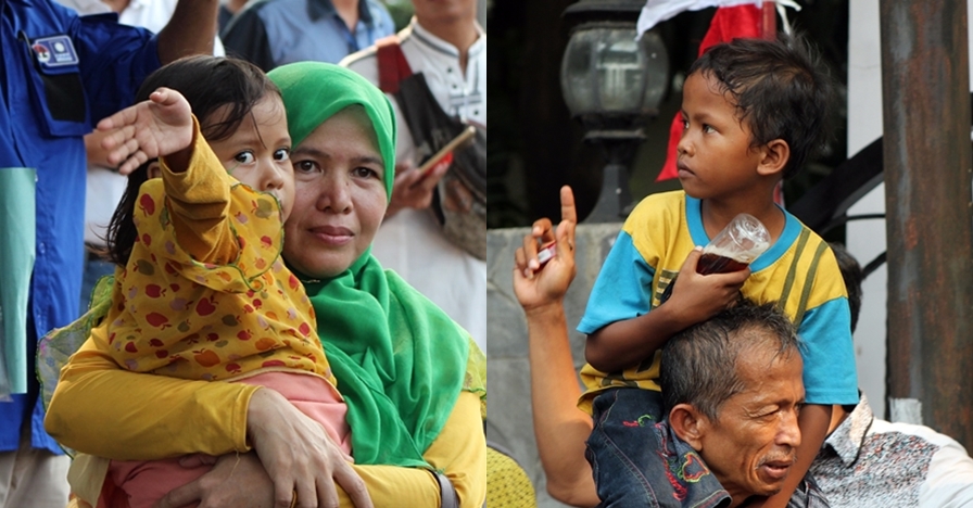 Ini dia 2 bocah yang sempat digendong Prabowo saat arak-arakan