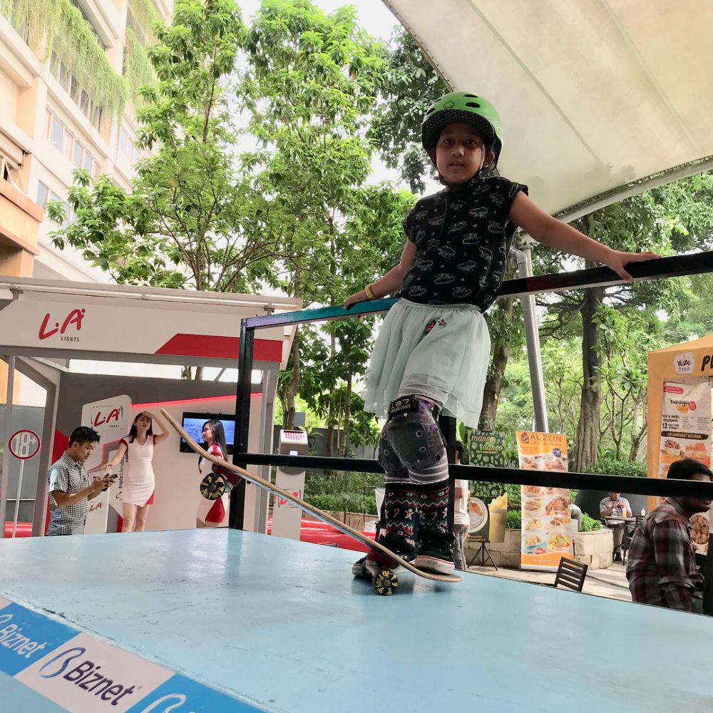  10 Potret Aliqqa, skater 9 tahun yang jadi andalan Indonesia di AG