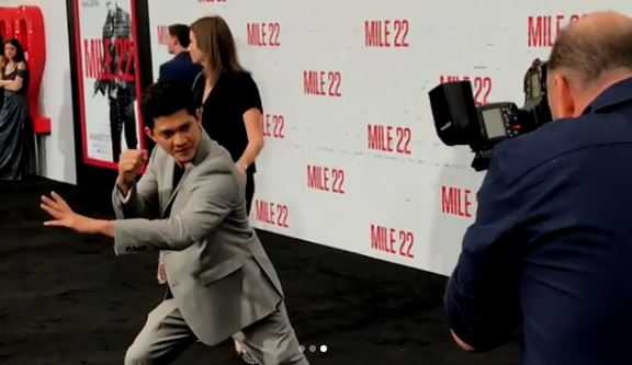 Ini 4 momen tak terduga Iko Uwais saat hadiri premiere Mile 22 di AS