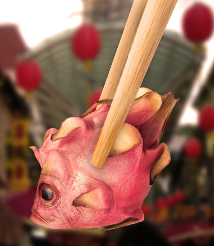 12 Editan hewan dan buah jadi satu ini keren parah