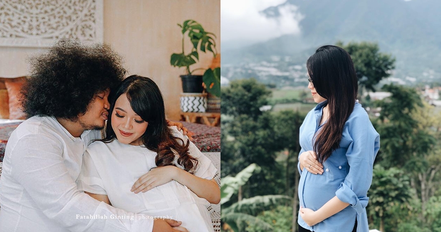 Bertema serba putih, begini potret maternity Babe Cabita & istrinya 