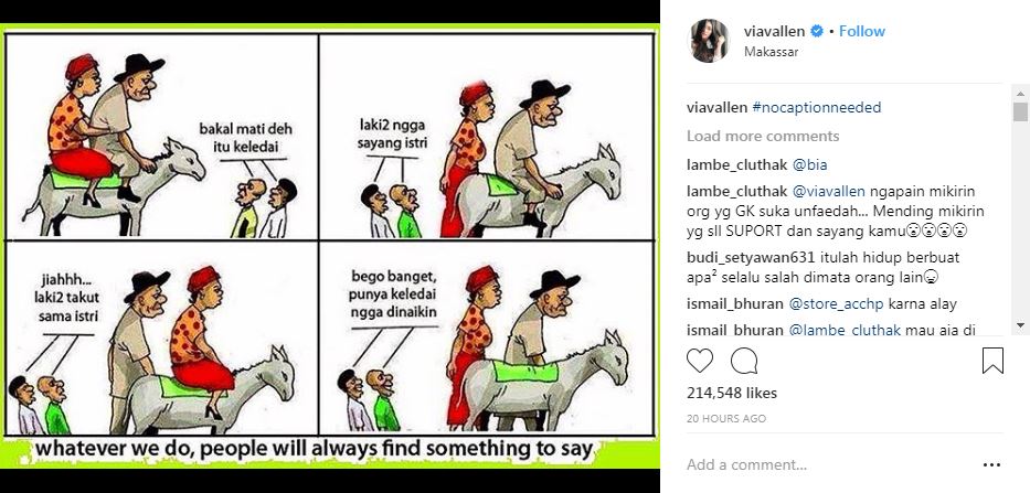 Kembali aktif di Instagram, Via Vallen beri pesan menohok untuk haters