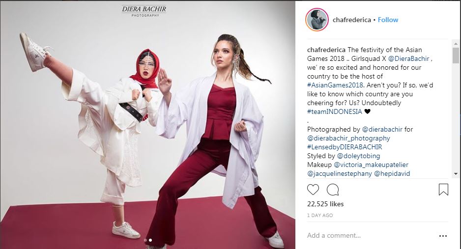 Girl Squad pemotretan tema AG 2018, pose Chacha Frederica tuai protes