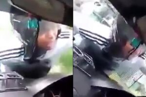 Tak mau diputusin, pria ini merengek sambil panjat mobil pacarnya