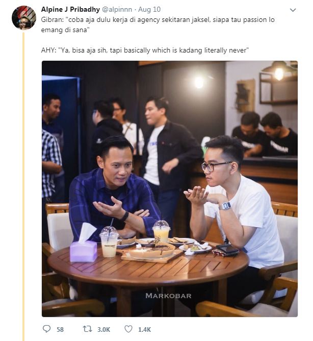 Dikatain mirip banci saat ngobrol bareng AHY, begini balasan Gibran