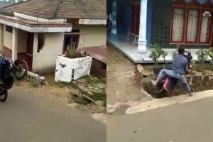 Video 8 orang kebanyakan tingkah di atas motor, kocaknya bikin ngegas