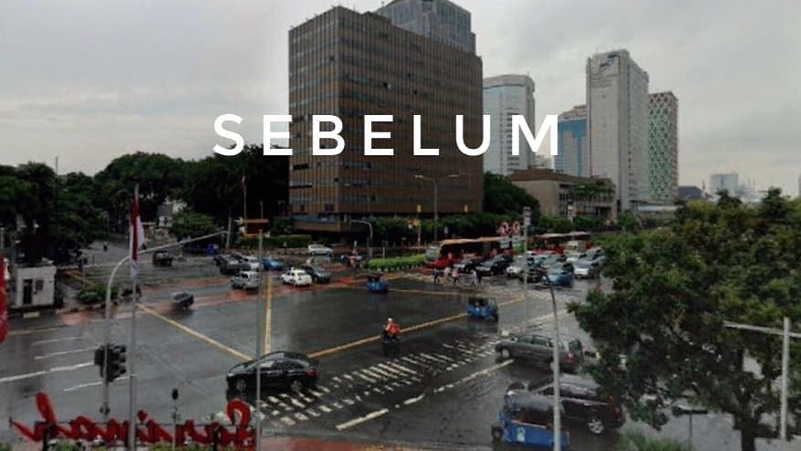 5 Transformasi Simpang Sarinah-Thamrin yang makin kece, bak di Jepang