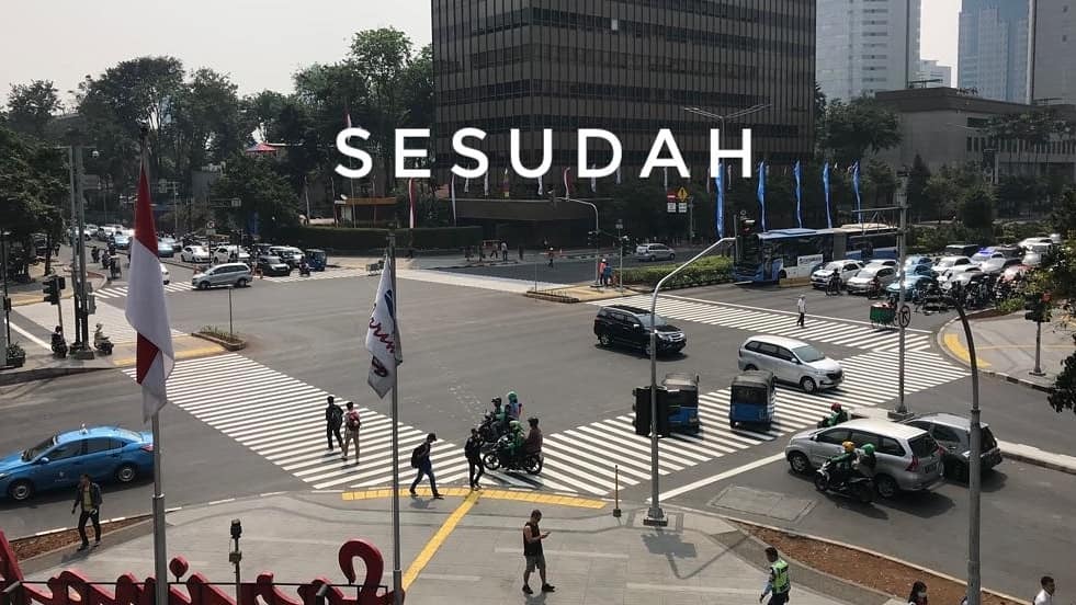 5 Transformasi Simpang Sarinah-Thamrin yang makin kece, bak di Jepang