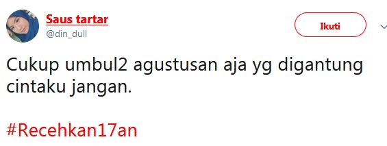 20 Cuitan kocak #recehkan17an ini bikin kaum jomblo teriak histeris