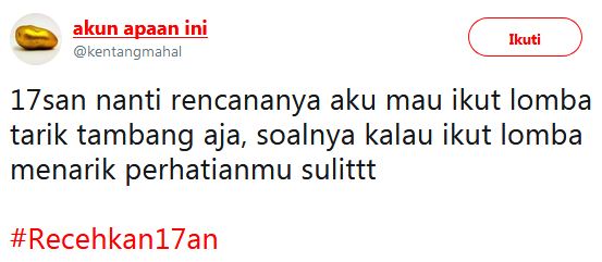 20 Cuitan kocak #recehkan17an ini bikin kaum jomblo teriak histeris