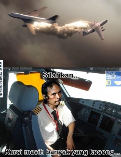 7 Meme receh 'seputar pilot' ini bikin kamu ngakak lupa daratan