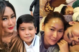5 Potret kompak Inul Daratista & suami rawat putranya yang sakit