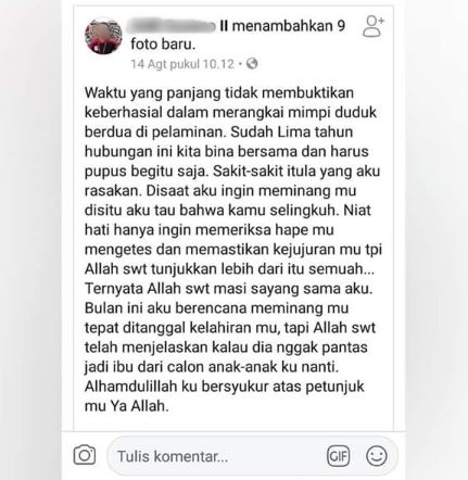Kisah sejoli 5 tahun pacaran, batal menikah akibat sama-sama selingkuh