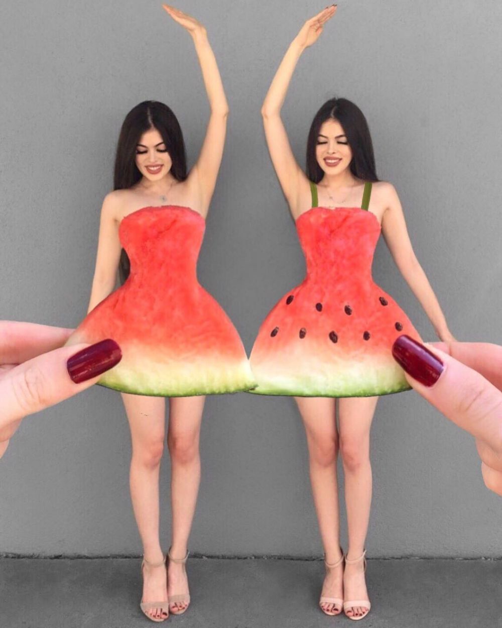 8 Pemotretan cewek kembar ini kreatif abis, beda dari biasanya