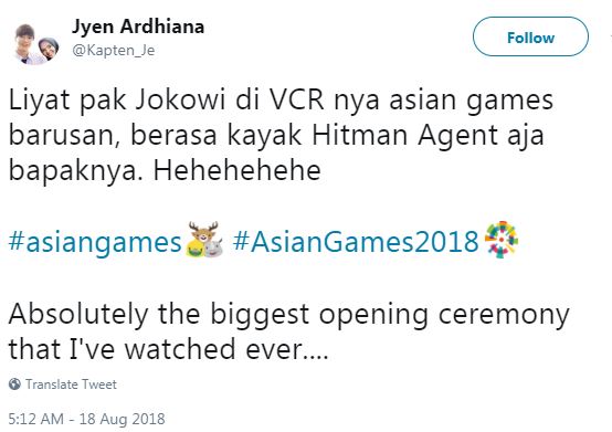7 Cuitan kocak respons Jokowi naik motor sport di Asian Games 2018