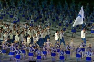6 Potret kekompakan Korut & Korsel di pembukaan Asian Games 2018