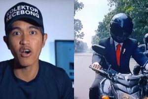 Teka-teki stuntman Jokowi naik motor sport, ini jawaban Kaesang