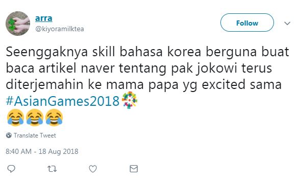 6 Cuitan kocak respons pembukaan Asian Games jadi trending di Korsel
