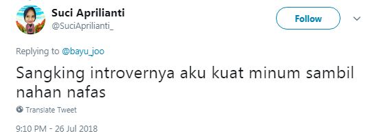 8 Cuitan kocak 'saking introvertnya' ini recehnya bikin ngelus dada