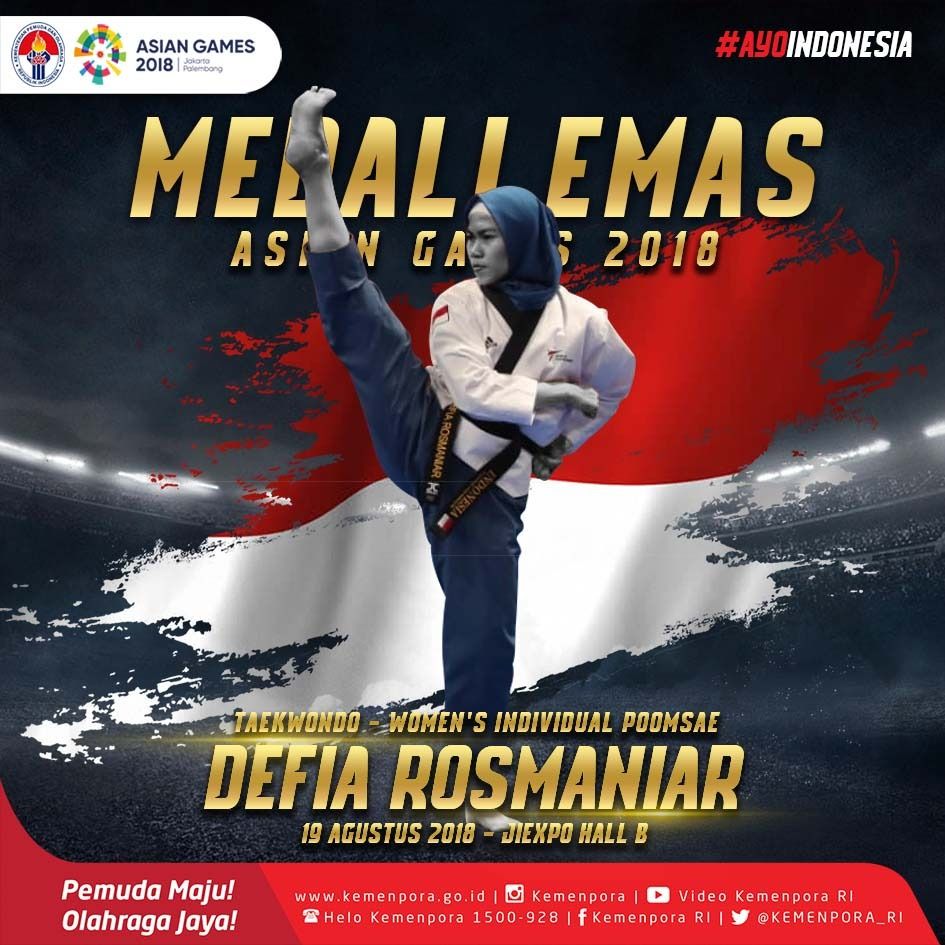 10 Potret Defia Rosmaniar, penyumbang medali emas pertama Indonesia