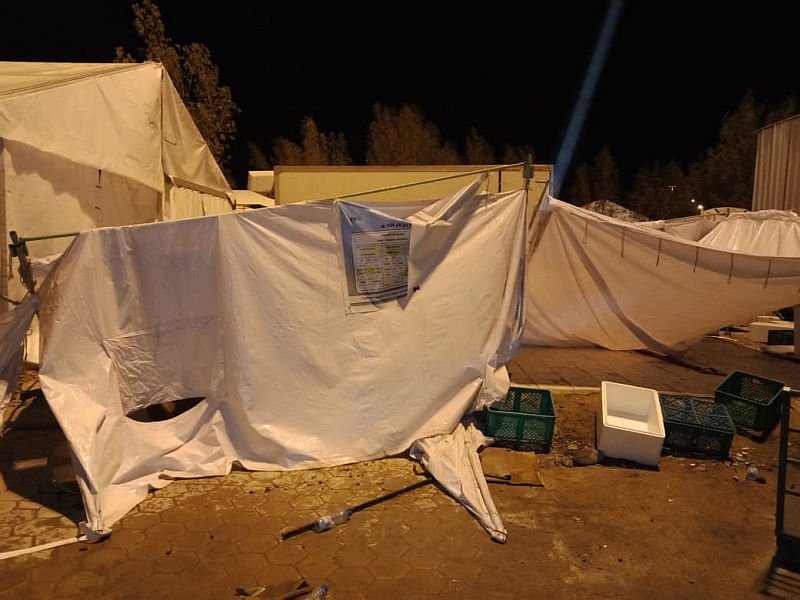 Hujan dan badai pasir melanda Arafah, ini 9 potret kondisi jamaah haji