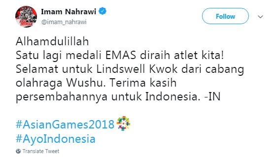 Ditonton Jokowi, ini aksi Lindswell yang membuatnya raih emas AG 2018