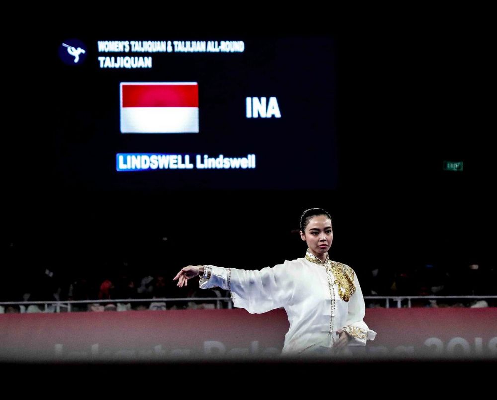 Ditonton Jokowi, ini aksi Lindswell yang membuatnya raih emas AG 2018