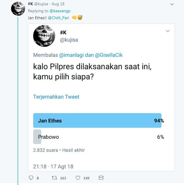 Jan Ethes lebih diidolakan, begini ekspresi kocak kecemburuan Kaesang