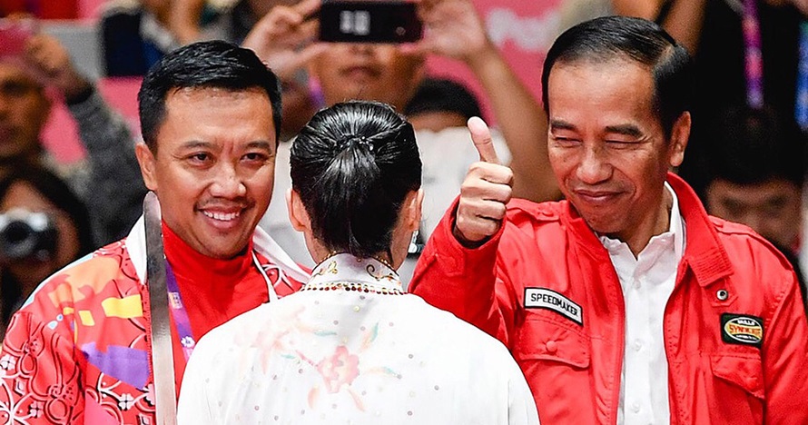Terungkap, ini produsen jaket anak motor dipakai Jokowi di Asian Games
