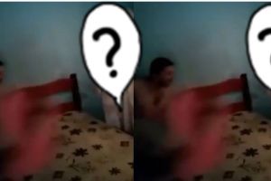 Aksi 3 orang bangunkan temannya tidur ini malah bikin gemetaran