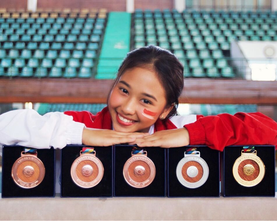 10 Potret imutnya Rifda, pesenam artistik yang maju ke laga final AG 