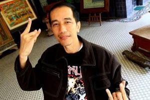 Potret mirip Jokowi bergaya punk ini viral, ada kisah unik di baliknya