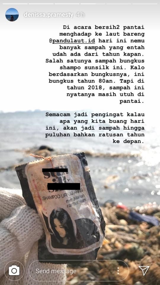 Pungut sampah laut, yang ditemukan cewek ini bikin terkejut