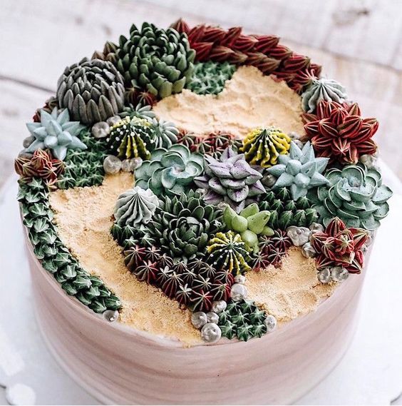 10 Kreasi terrarium cake ini cantiknya bikin sayang buat dimakan