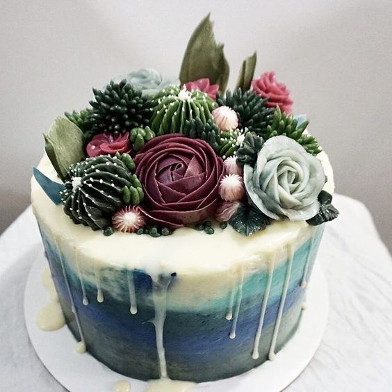 10 Kreasi terrarium cake ini cantiknya bikin sayang buat dimakan