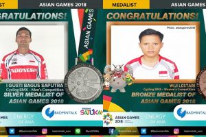 Balap sepeda BMX sumbang 1 perak dan 1 perunggu untuk Indonesia