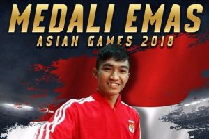 Bangga, karateka Rifki Ardiansyah Arrosyid sumbang medali emas ke-11