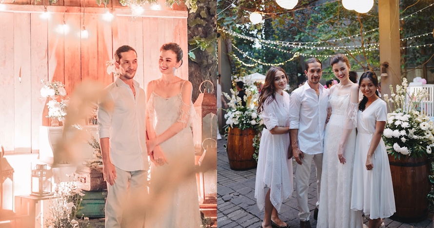 Digelar tertutup, ini 10 momen resepsi pernikahan Kimberly & Edward