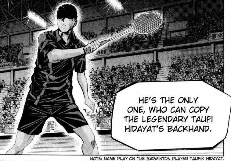 Skill-nya tak tertandingi, Taufik Hidayat masuk dalam komik Jepang