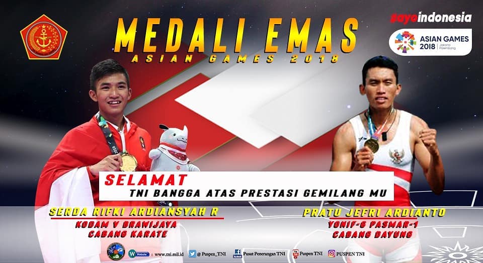 12 Prajurit TNI ini berjuang di Asian Games, 2 di antaranya paspampres