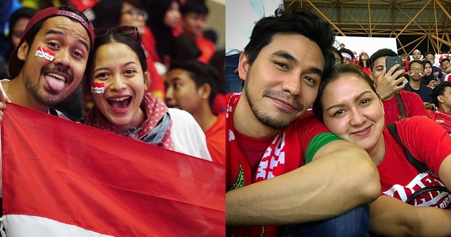 7 Pasangan seleb nonton langsung Asian Games, membaur sama suporter