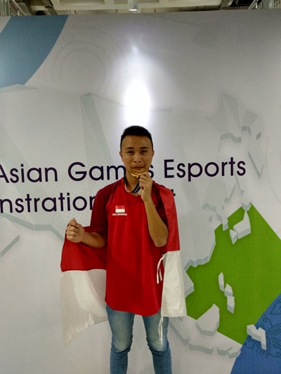 Cetak sejarah, Indonesia raih emas pertama di cabang eSports AG 2018