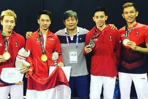 Aksi tak terduga pelatih Herry IP usai final Markus/Kevin-Fajar/Rian