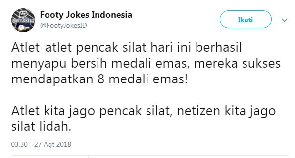 Prestasi pencak silat dipolitisasi, ini 10 reaksi marah warganet