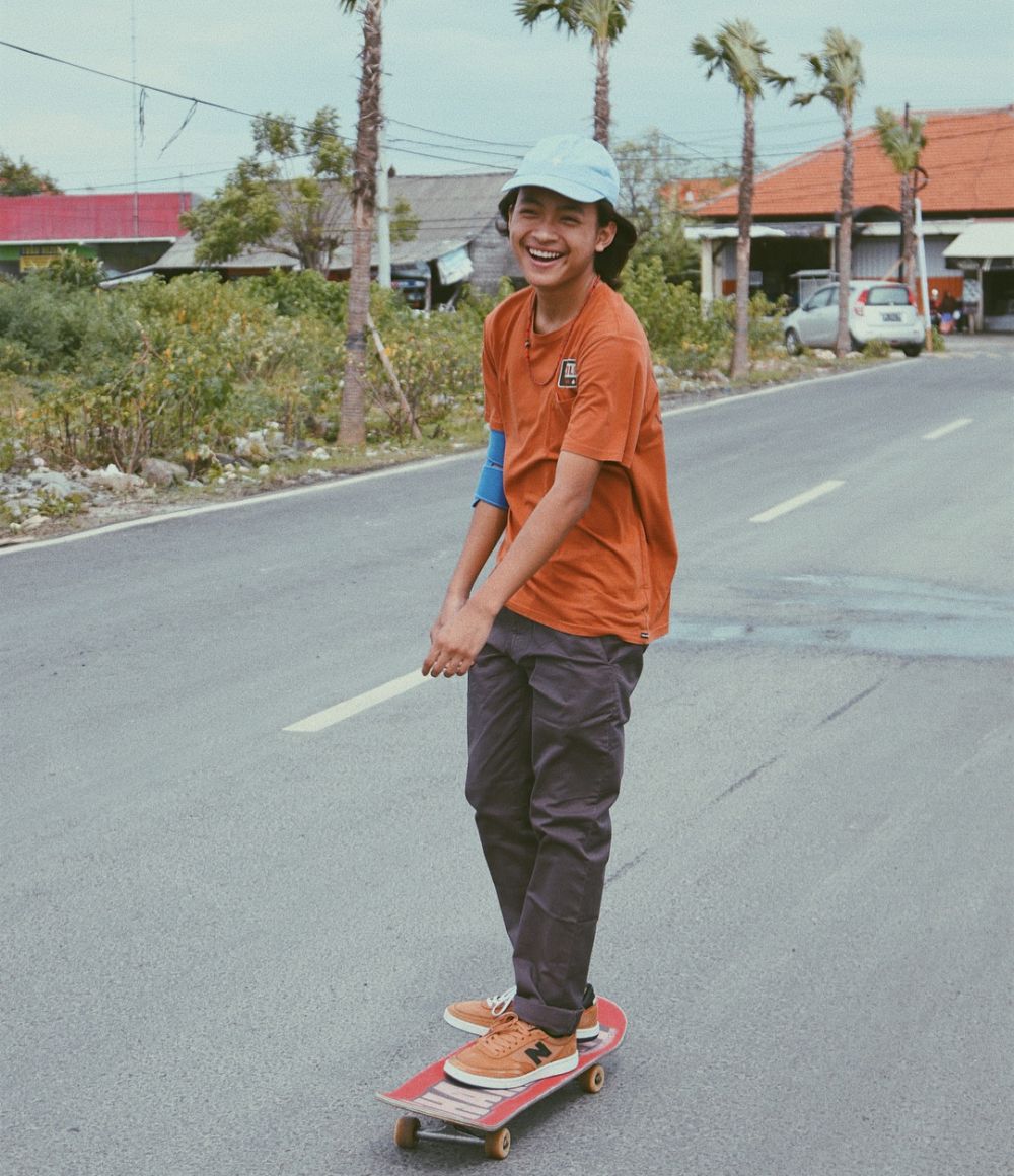 10 Gaya kece Sanggoe, atlet skateboard penyumbang perak di Asian Games