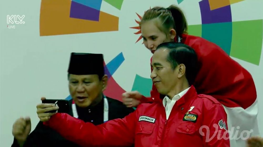 Raih emas ke-30, Wewey pesilat cantik nge-vlog bareng Presiden Jokowi
